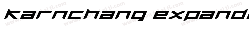 Karnchang ExpandedBoldItalic字体转换